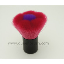 Forme de fleur Cheveux synthétiques Brosse à maquillage Kabuki